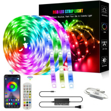 2021 High Quality 16.4ft 5m  32.8ft 10m 49.2ft 15m 65.6ft 20m smart rgb 5050 led light strip Lights with APP Controlled